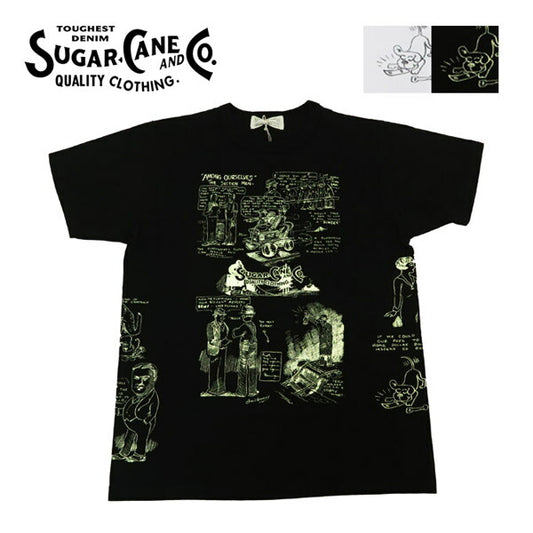 슈가케인 SUGAR CANE 반팔 티셔츠 1920's CARTOON AMONG OURSELVES Made in U.S.A SC79584