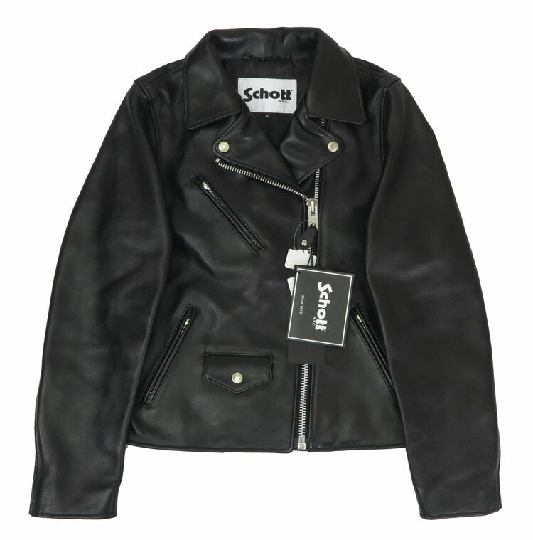 Schott Schott Lammleder Doppel-Lederjacke Damen Schafsleder 3221005