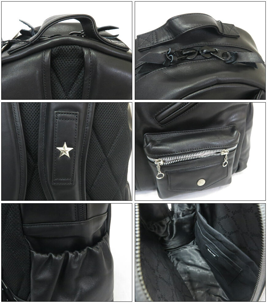 Schott Mochila de cuero para motociclistas RIDERS DAY BAG SCH4976009
