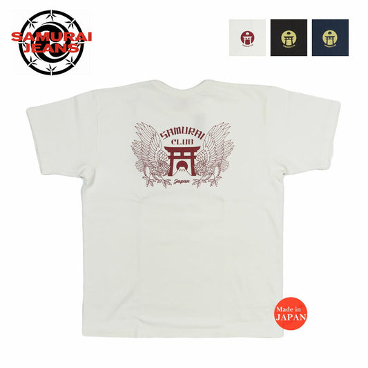 サムライジーンズ SAMURAI JEANS ヘビーウエイトTシャツ 日本製 ”SAMURAI CLUB” SCT26-101 【2026年春夏新作】