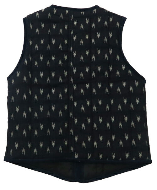 ดัลชิซาน สตูดิโอ ดาร์ทิสัน STUDIO D'ARTISAN เสื้อกั๊กผ้าทออินดิโก้ลายลูกศร 4598