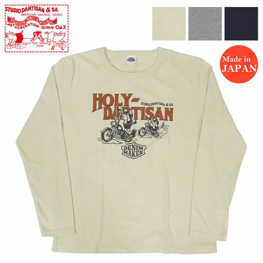 달치잔 스튜디오 다르치잔 STUDIO D'ARTISAN 긴팔 프린트 티셔츠 "HOLY-DARTISAN" 8150A