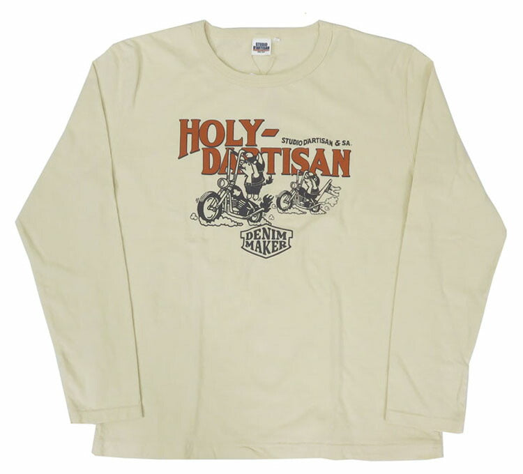 ダルチザン Studio d'Artisan Langarm Print T-Shirt „HOLY-DARTISAN“ 8150A