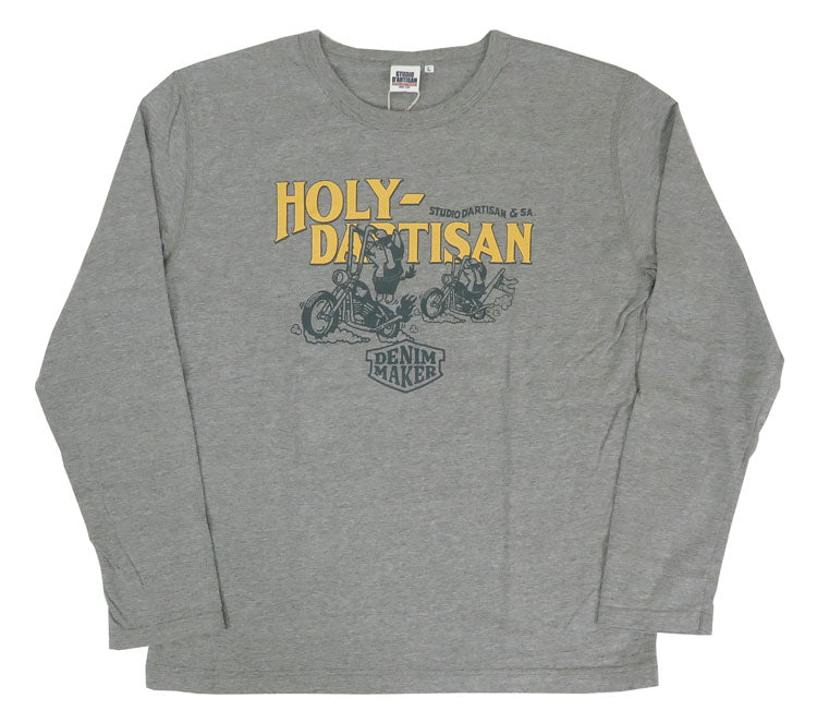 ダルチザン Studio d'Artisan Langarm Print T-Shirt „HOLY-DARTISAN“ 8150A