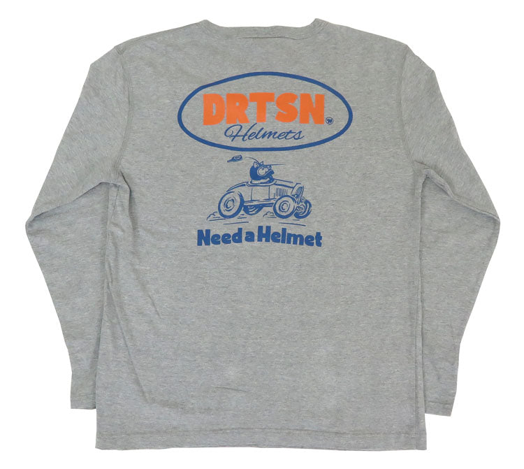 ダルチザン Studio d'Artisan Langarm Print T-Shirt „Need a Helmet“ 8150B