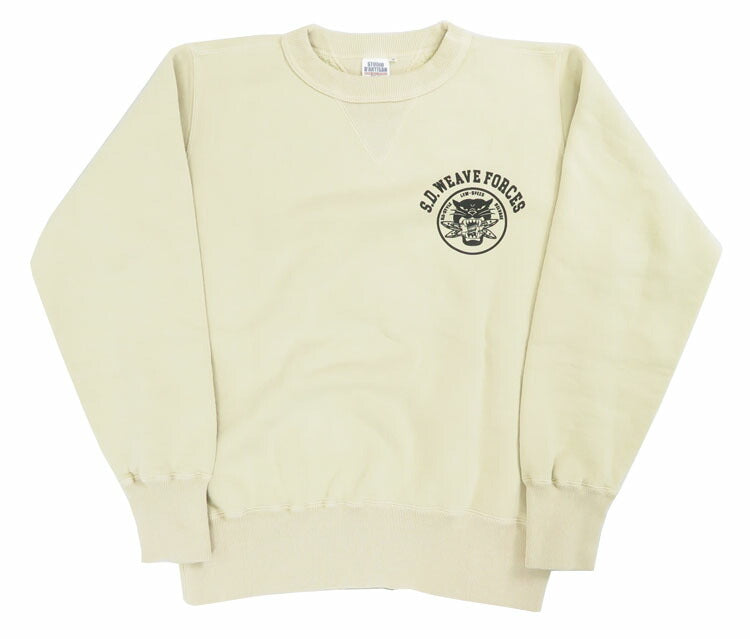 ダルチザン ステュディオ・ダ・ルチザン STUDIO D'ARTISAN クルーネック プリント スウェット "S.D.WEAVE FORCES" 8156A