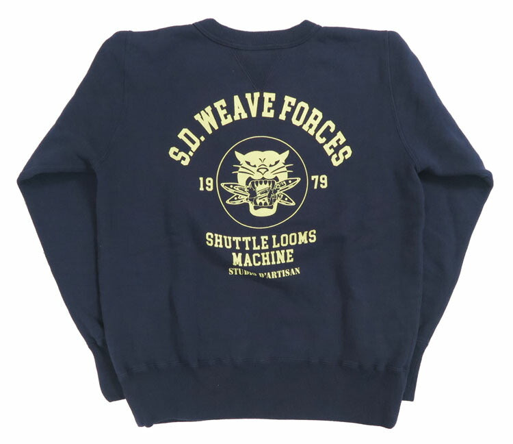 ダルチザン ステュディオ・ダ・ルチザン STUDIO D'ARTISAN クルーネック プリント スウェット "S.D.WEAVE FORCES" 8156A