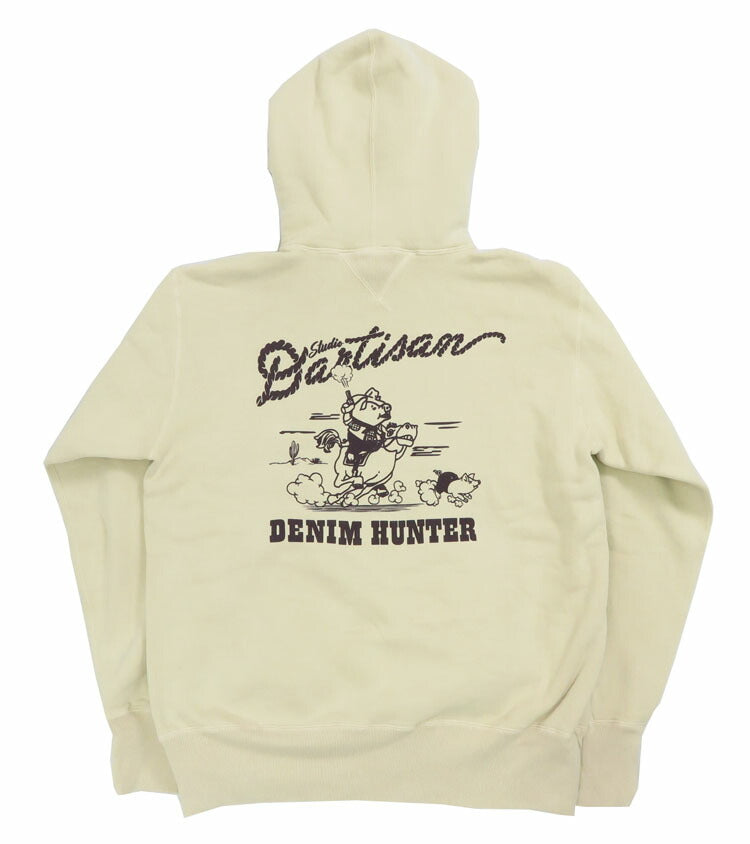 ダルチザン ステュディオ・ダ・ルチザン STUDIO D'ARTISAN 長袖 プリント パーカー "DENIM HUNTER" 8157A