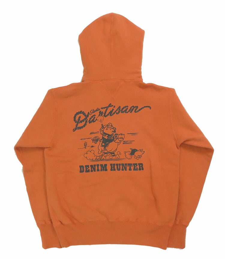 ダルチザン ステュディオ・ダ・ルチザン STUDIO D'ARTISAN 長袖 プリント パーカー "DENIM HUNTER" 8157A