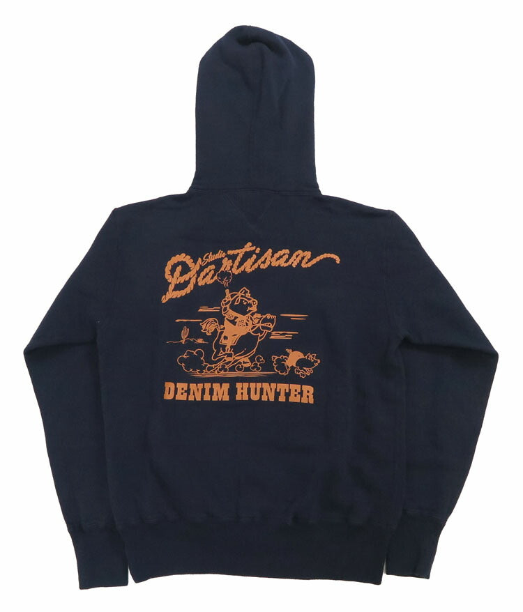 ダルチザン ステュディオ・ダ・ルチザン STUDIO D'ARTISAN 長袖 プリント パーカー "DENIM HUNTER" 8157A
