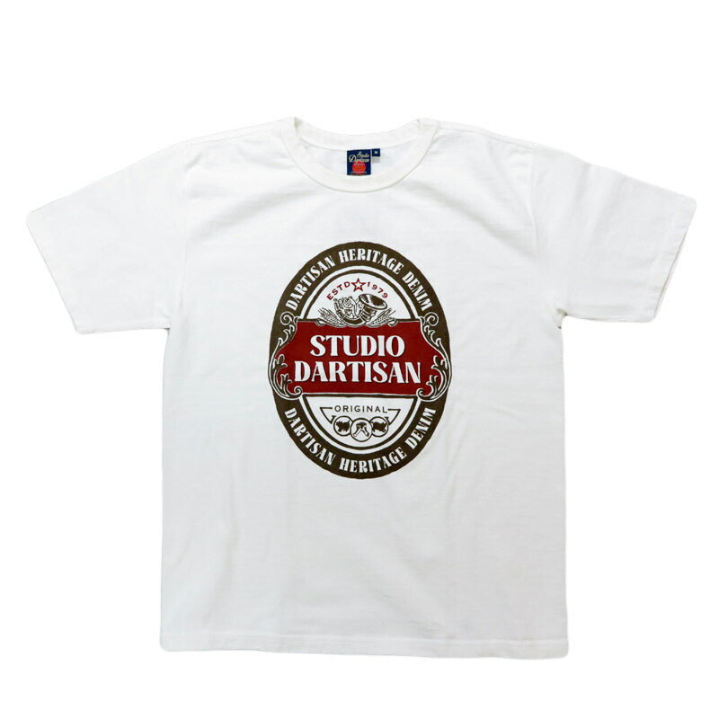 ダルチザン ステュディオ・ダ・ルチザン STUDIO D'ARTISAN 半袖 吊り編み プリント Tシャツ 8179B