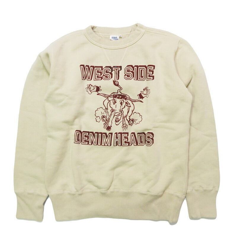 ダルチザン ステュディオ・ダ・ルチザン STUDIO D'ARTISAN プリントトレーナー  両Vガゼットスウェット 8193A