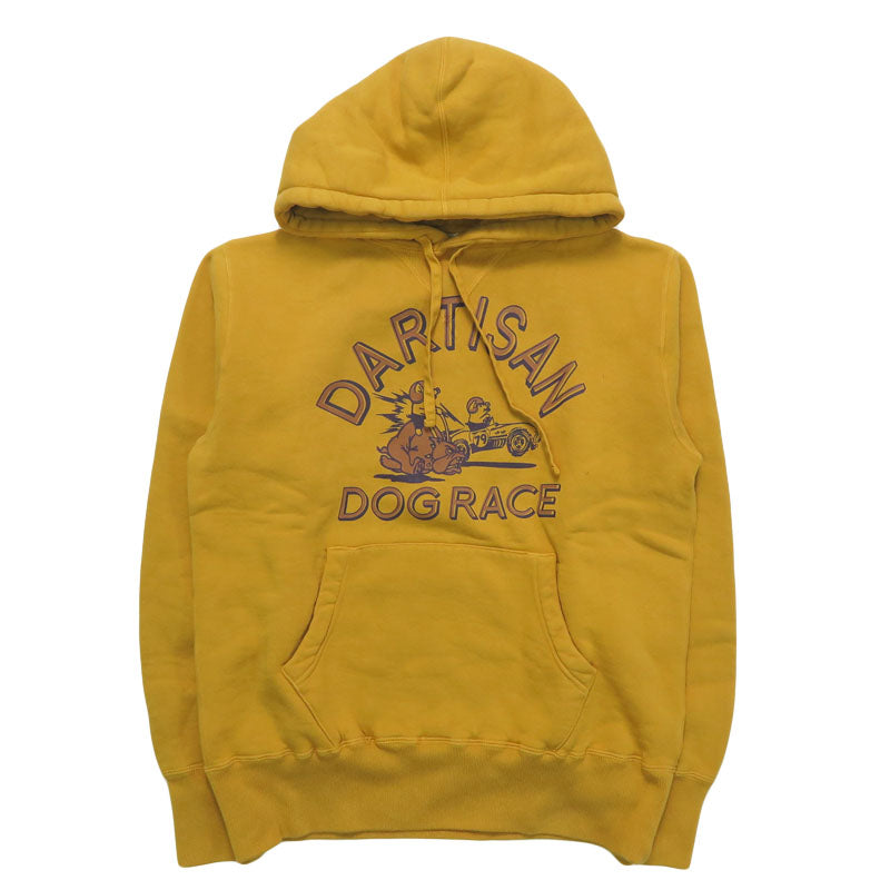 ダルチザン ステュディオ・ダ・ルチザン STUDIO D'ARTISAN プリント プルオーバー スウェット パーカー 両Vガゼット ”DOG RACE” 8194B