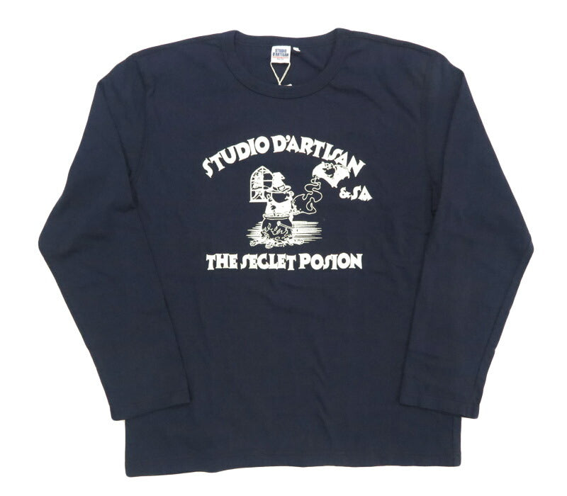 ダルチザン ステュディオ・ダ・ルチザン STUDIO D'ARTISAN 長袖 プリント Tシャツ "THE SECLET POSION" 8195B