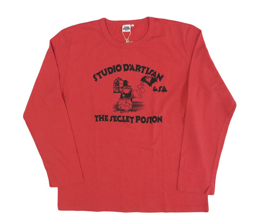 ダルチザン ステュディオ・ダ・ルチザン STUDIO D'ARTISAN 長袖 プリント Tシャツ "THE SECLET POSION" 8195B