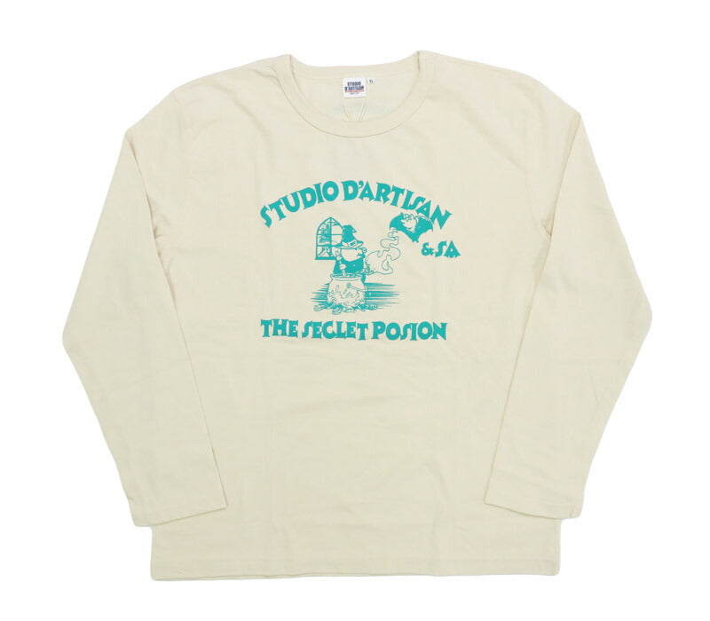 ダルチザン ステュディオ・ダ・ルチザン STUDIO D'ARTISAN 長袖 プリント Tシャツ "THE SECLET POSION" 8195B
