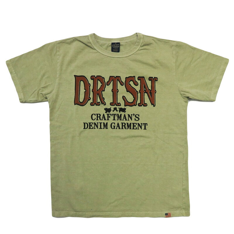ダルチザン ステュディオ・ダ・ルチザン STUDIO D'ARTISAN เสื้อยืดพิมพ์ลาย Pigment ผ้าฝ้าย USA "DRTSN" 8207B 【คอลเลกชันฤดูใบไม้ผลิ/ฤดูร้อน 2026】