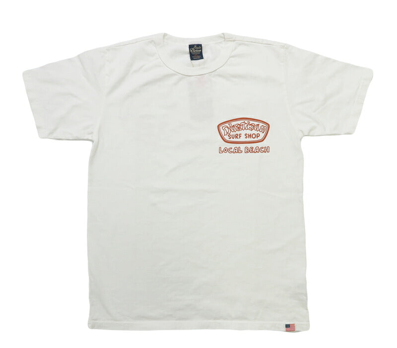 ダルチザン ステュディオ・ダ・ルチザン STUDIO D'ARTISAN USAコットンプリントTシャツ "SURF SHOP" 8210A 【2026年春夏新作】