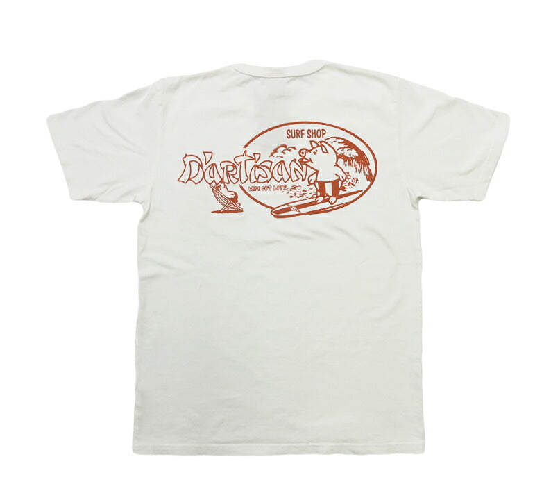 ダルチザン ステュディオ・ダ・ルチザン STUDIO D'ARTISAN USAコットンプリントTシャツ