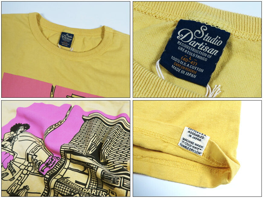 ダルチザン ステュディオ・ダ・ルチザン STUDIO D'ARTISAN プリントTシャツ  USAコットン