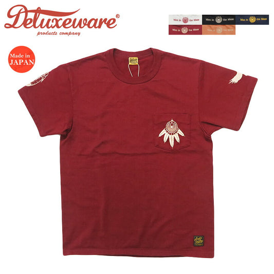 デラックスウェア DELUXEWARE 半袖 Ｔシャツ NATIVE MAZE 厚手 10.5oz吊天竺 ユニオンスペシャル SDTS-2602【2026年春夏新作】