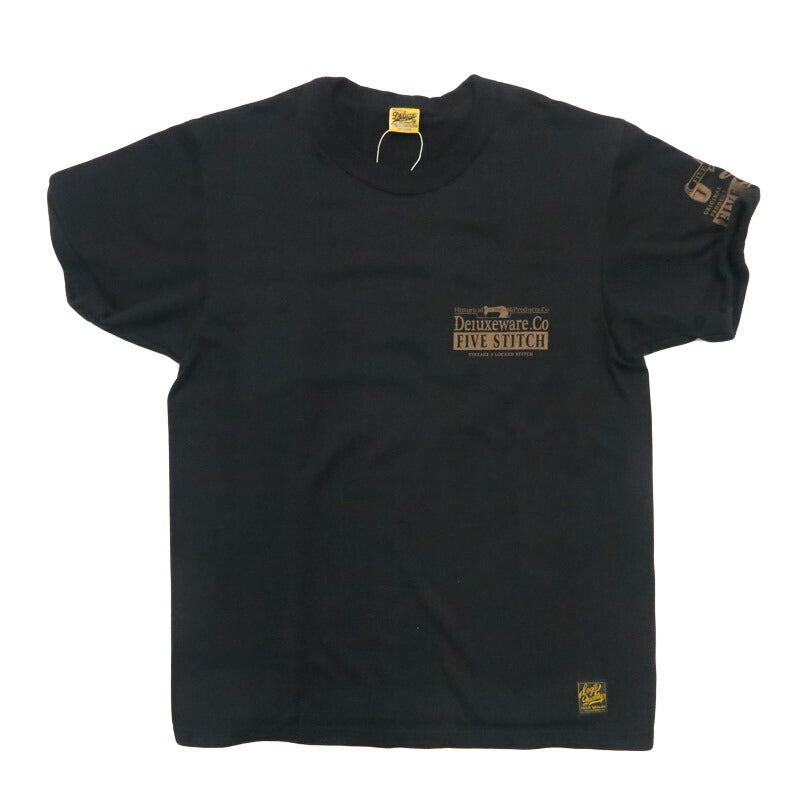 デラックスウェア DELUXEWARE 5NEEDLE SEWING 半袖 Ｔシャツ プリント 吊り編み ユニオンスペシャル SDTS-SW5【2026年春夏新作】