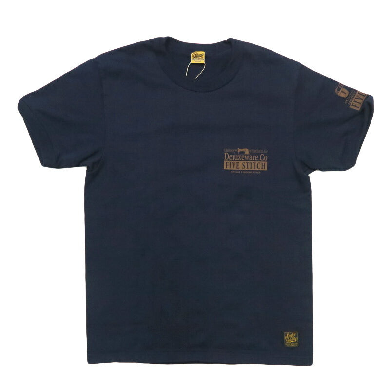 デラックスウェア DELUXEWARE 5NEEDLE SEWING 半袖 Ｔシャツ プリント 吊り編み ユニオンスペシャル SDTS-SW5【2026年春夏新作】