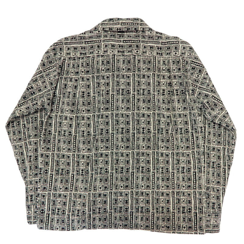 Style Eyes スタイルアイズ Kemeja Olahraga Korduroi Lengan Panjang Motif Berlian Gaya Pertengahan 1950-an Kemeja Olahraga Korduroi “DIAMOND” SE29571