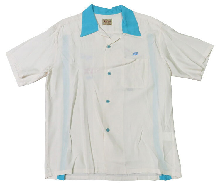 Style Eyes スタイルアイズ Kurzarm Bowlinghemd JAX BEER Bowling Offener Kragen Stickerei Rayon SE39458