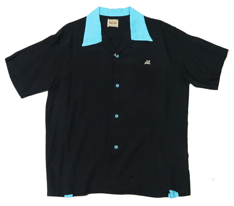 Style Eyes スタイルアイズ Kurzarm Bowlinghemd JAX BEER Bowling Offener Kragen Stickerei Rayon SE39458