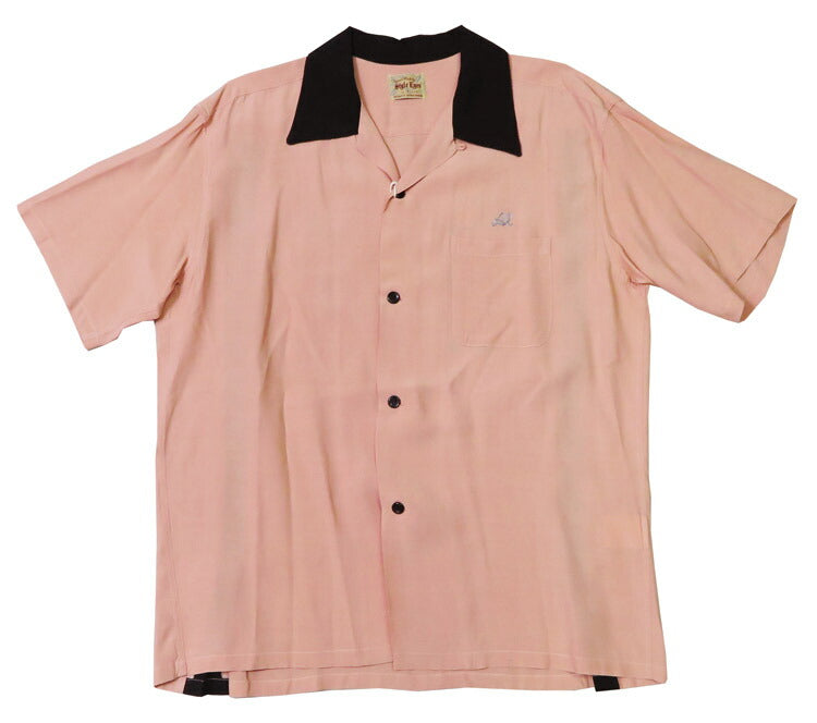 Style Eyes スタイルアイズ Kurzarm Bowlinghemd JAX BEER Bowling Offener Kragen Stickerei Rayon SE39458