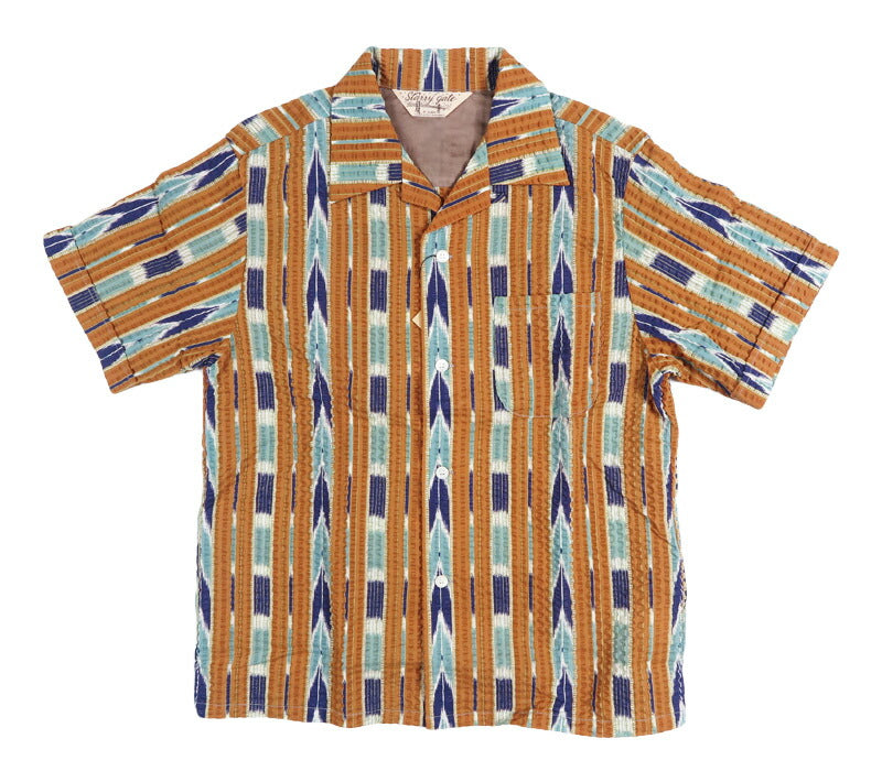 JELADO ジェラード 半袖 シアサッカー ウエストコースト シャツ 矢尻柄 S/S Westcoast Shirt SG21113 【2026年春夏新作】
