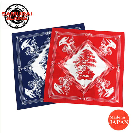 サムライジーンズ SAMURAI JEANS バンダナ 盆栽 五葉松 BANDANA  SJ-BANDANA-01