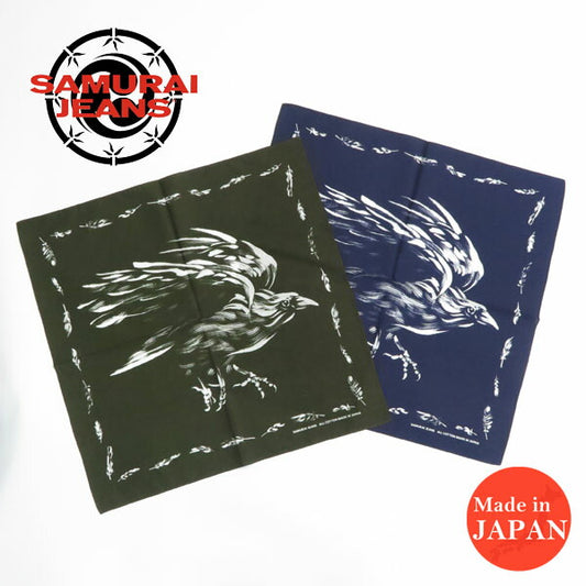 サムライジーンズ SAMURAI JEANS バンダナ 八咫烏柄 BANDANA  SJ-BANDANA-02