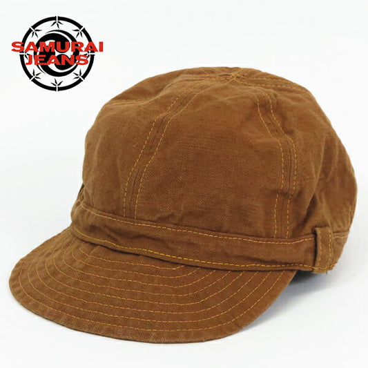 サムライジーンズ SAMURAI JEANS Topi Kerja Duck Coklat Denim Selvedge Sulfida 15oz SJ201WC-310DX-DX2