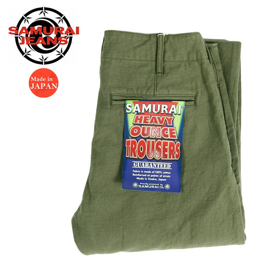サムライジーンズ SAMURAI JEANS ヘビーバックサテントラウザーズ オリーブ SJ42BP 【2026年春夏新作】