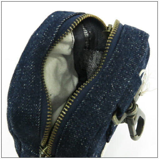 サムライジーンズ SAMURAI JEANS ミニ デニムポーチ 18oz藍＋サムライコットンセルビッチデニム SJDP24-AI