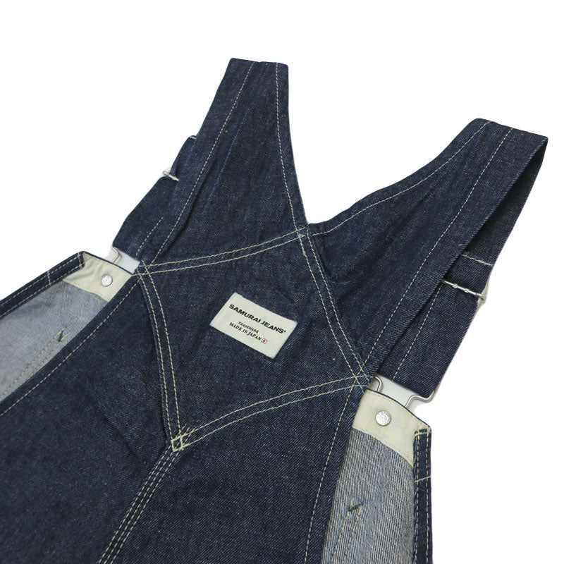 ซามูไรจีन्स SAMURAI JEANS กางเกงเอี๊ยมผ้ายีนส์คอตตอนซามูไร 10oz SJOVAL-SC01