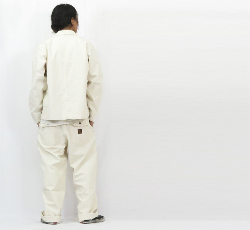 Sun Surf SAILOR MOKU PRODUCTS 10oz. Katoen Duck Wit Werkjack Coverall SM15689