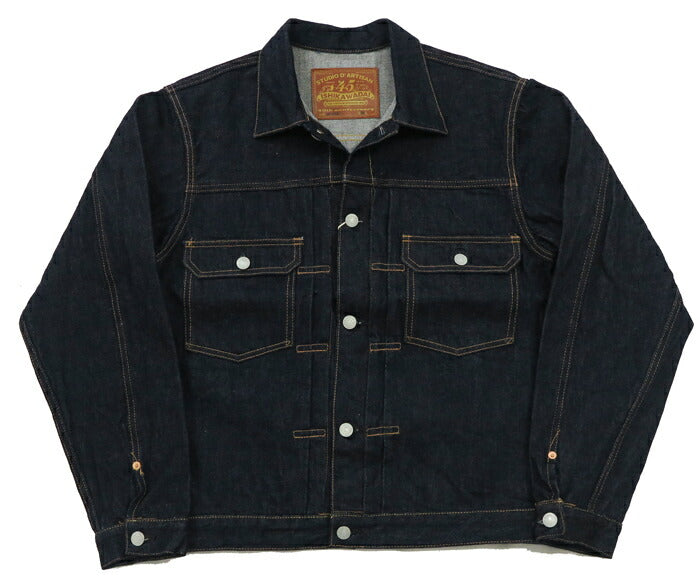 ダルチザン ステュディオ・ダ・ルチザン STUDIO D'ARTISAN 45周年限定生産 13.0oz 石川台 デニム ジャケット 2ndタイプ ワンウォッシュ SP-089 トートバッグ付属