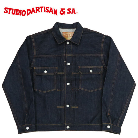 ดัลชิซาน สตูดิโอ ดาร์ติซาน STUDIO D'ARTISAN ผลิตจำนวนจำกัดครบรอบ 45 ปี 13.0oz แจ็คเก็ตยีนส์อิชิคาวะได แบบที่สอง SP-089 พร้อมกระเป๋าโท้ต 【 】