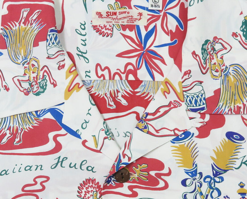 サンサーフ SUN SURF 長袖 レーヨンハワイアンシャツ HAWAIIAN HULA アロハシャツ SS29401