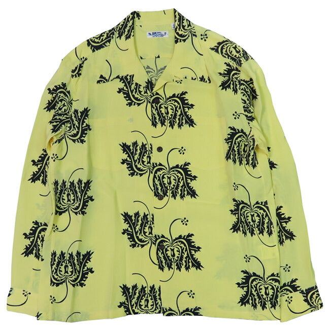 サンサーフ SUN SURF 長袖 レーヨンハワイアンシャツ CORAL HIBISCUS アロハシャツ SS29402