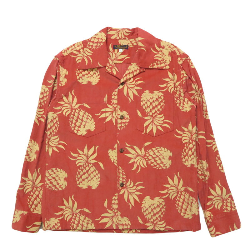 サンサーフ SUN SURF 長袖 "DUKE'S PINEAPPLE" コーデュロイオープンシャツ  アロハ SS29580