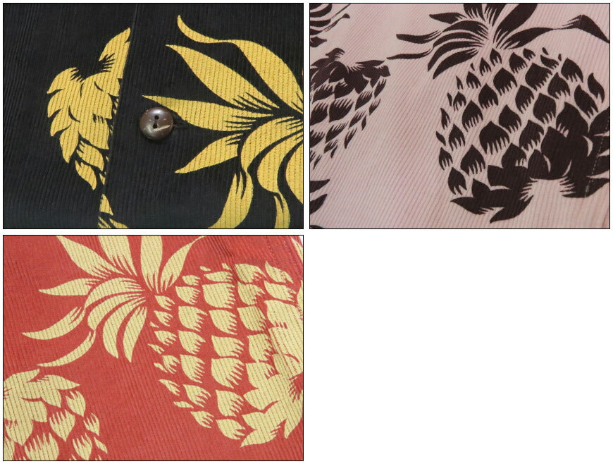 サンサーフ SUN SURF 長袖 "DUKE'S PINEAPPLE" コーデュロイオープンシャツ  アロハ SS29580