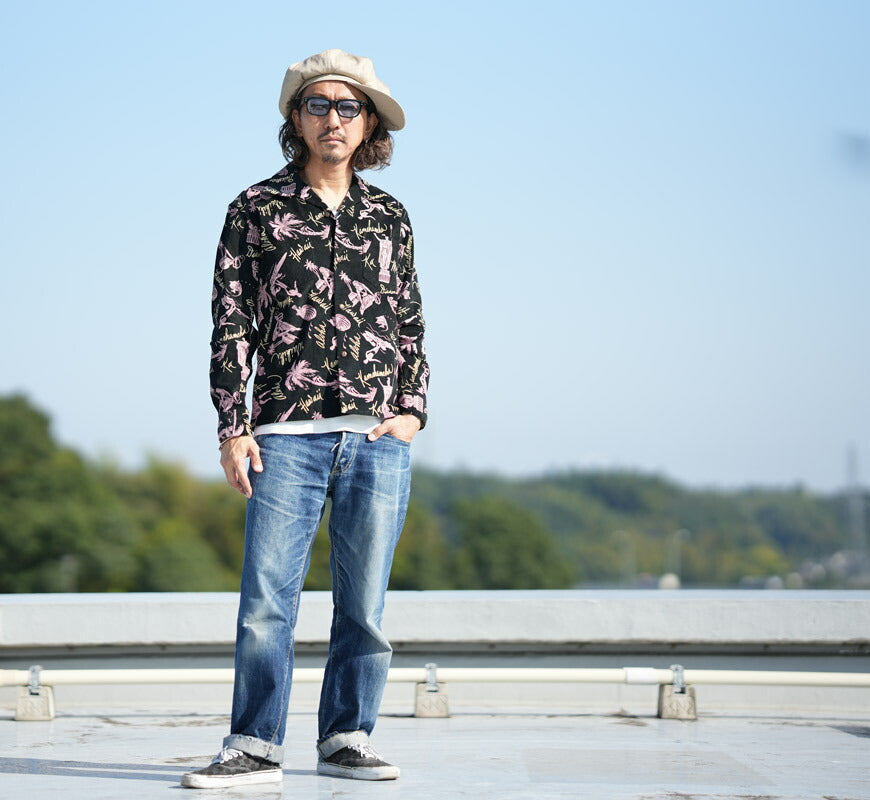 サンサーフ SUN SURF 長袖 "HISTORICAL EVIDENCE" コーデュロイオープンシャツ  アロハ SS29582