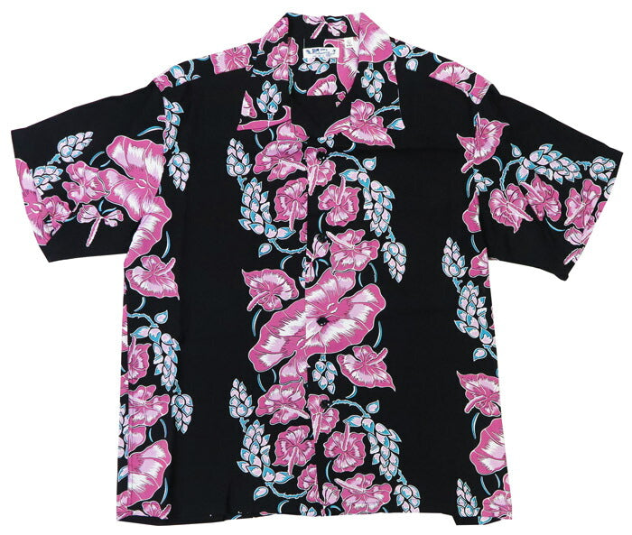 サンサーフ SUN SURF 半袖 レーヨン羽二重 ハワイアンシャツ「ISLAND FLOWER CHAIN」MADE IN CALIFORNIA アロハシャツ SS39425