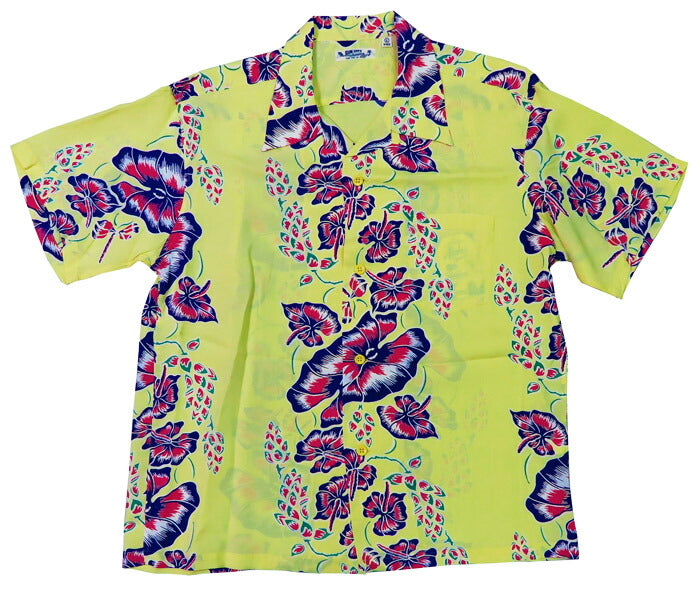 サンサーフ SUN SURF 半袖 レーヨン羽二重 ハワイアンシャツ「ISLAND FLOWER CHAIN」MADE IN CALIFORNIA アロハシャツ SS39425