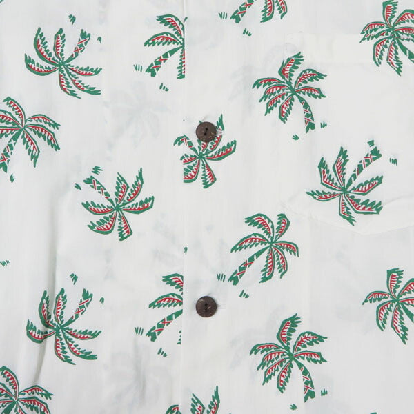 サンサーフ SUN SURF Camisa hawaiana de rayón satinado manga corta "SCATTERED PALMTREE" NATIONAL Aloha SS39427