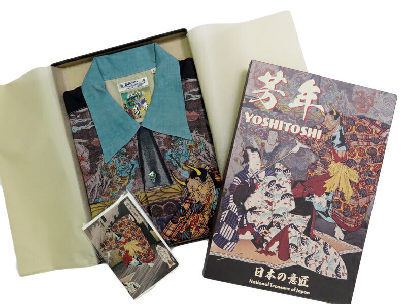 サンサーフ SUN SURF × 月岡芳年 SPECIAL EDITION “偐紫田舎源氏”（にせむらさきいなかげんじ）半袖 レーヨン ハワイアンシャツ日本の意匠 SPECIAL EDITION アロハシャツ SS39531